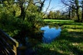 Small river in the park of Wienhausen Convent Royalty Free Stock Photo