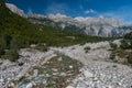 Prokletije mountain view from Theth, Albanian Alps, North Albania