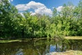 Small river in the walley Royalty Free Stock Photo