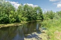 Small river in the walley Royalty Free Stock Photo