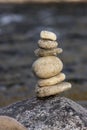 Small rock cairn.