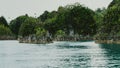 Small rocky islands in Pianemo, Raja Ampat, West Papua, Indonesia Royalty Free Stock Photo