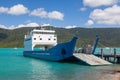 A small roro type car ferry Royalty Free Stock Photo