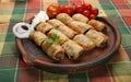 Small rolled pies Royalty Free Stock Photo