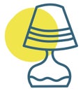 Small room lamp, icon