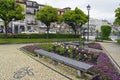 The small roses square in the center of Braga on April 24, 2015 in Braga, Portugal