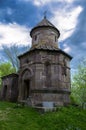 Small round chapel of Makaravank church in Tavush Province of Armenia