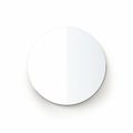 Small Round Mirror On White Background - Euan Uglow Style