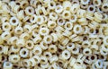 Small round pasta wheels food Royalty Free Stock Photo