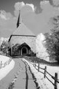 Small rural Church of 1492 Royalty Free Stock Photo