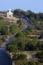 Small rural church on Pag island, Croatia Royalty Free Stock Photo