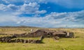 Small rural settlement near Titicaca lake Royalty Free Stock Photo