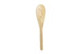 Small rustic natural wood spoon, Kitchen Utensils on White Background