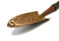 Small rusty shovel isolated Royalty Free Stock Photo