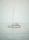 Small sailboat on a calm sea
