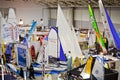 Small Sailboats At Big Blue Sea Expo,Rome 2011