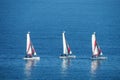 Small sailing boats in the sea Royalty Free Stock Photo