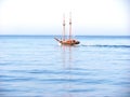 Small sailing ship in the Aegean Sea