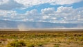 Small sand tornado a.k.a. Dust Devil in a desert in Central Oregon Royalty Free Stock Photo