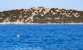 Small sandy island in the Aegean Sea