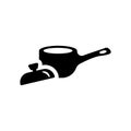 small saucepan icon. Trendy small saucepan logo concept on white