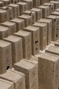 Small-scale handmade concrete brick making is a big endeavor