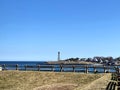 Open Space at Fort Sewall in  Marblehead MA Royalty Free Stock Photo