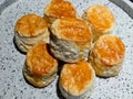Small scones on the tray