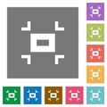 Small screen square flat icons
