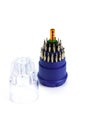 Small screwdriver set for Electronic isolated Royalty Free Stock Photo