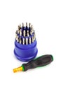 Small screwdriver set for Electronic isolated Royalty Free Stock Photo