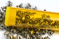 Small screws in the box Royalty Free Stock Photo