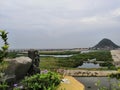 Small sculpture at bay of Krishna river