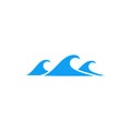 Small sea wave icon, simple style