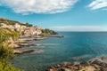 Village and harbour at Porticciolo in Corsica Royalty Free Stock Photo