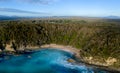 Small secluded beach among the bush Australia Royalty Free Stock Photo