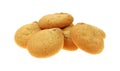 Small serving pecan shortbread cookies Royalty Free Stock Photo