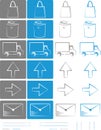 Small set of icons for e-shops vol.4 Royalty Free Stock Photo