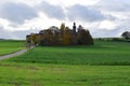 small settlement Fraukirch during autumn