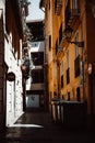 Small shadow street in Valencia