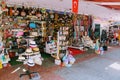 A small shop on the first floor of the building is typical for street trade in Turkey Alanya, Turkey in July, 2017