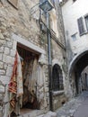 Small shop in old village in France