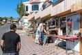 Armenia, Lake Sevan, September 2021. Souvenir shops near the lake.