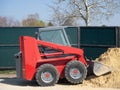 Small shovel excavator for sand heaps