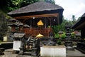 Small shrine balinese style for Indonesian people and balinese and foreigner travelers visit and respect praying in Bali,