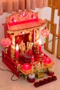 Small shrine in Chinese people house, Thailand