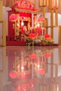 Small shrine in Chinese people house, Thailand