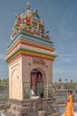 Small shrine of Ganapati in the complex of Shri Siddheshwar Shiva temple Royalty Free Stock Photo
