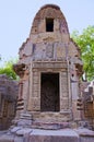 Small shrines and steps to reach the bottom of the reservoir, of the Sun Temple. Modhera village of Mehsana district, Gujarat Royalty Free Stock Photo