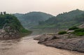 Small side arm of Yangtze River, Chongqing, China Royalty Free Stock Photo